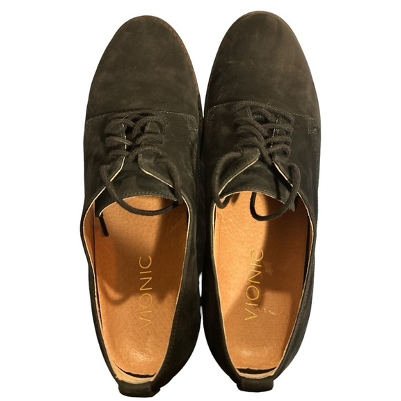 Like New - Vionic Weslyn Leather Oxfords - black size 6.5 - Picture 5 of 7